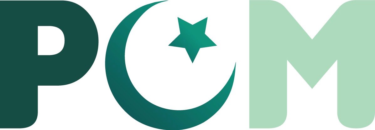Pakistan Online Market flat green logo