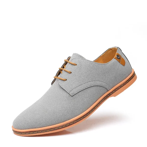 2022 Spring Suede Leather Men Shoes Oxford Casual Shoes Classic Sneakers Comfortable Footwear Dress Shoes Large Size Flats - Image 12