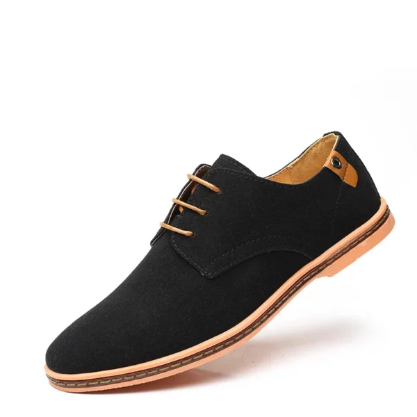 2022 Spring Suede Leather Men Shoes Oxford Casual Shoes Classic Sneakers Comfortable Footwear Dress Shoes Large Size Flats - Image 2