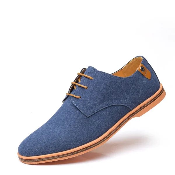 2022 Spring Suede Leather Men Shoes Oxford Casual Shoes Classic Sneakers Comfortable Footwear Dress Shoes Large Size Flats - Image 9