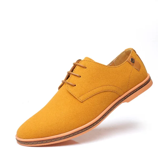 2022 Spring Suede Leather Men Shoes Oxford Casual Shoes Classic Sneakers Comfortable Footwear Dress Shoes Large Size Flats - Image 7