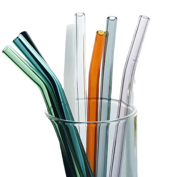 8Pcs Reusable Glass Straws Drinking Straw Eco-friendly High Borosilicate Glass Straw Glass Tube Party Favors Bar Drinkware - Image 6