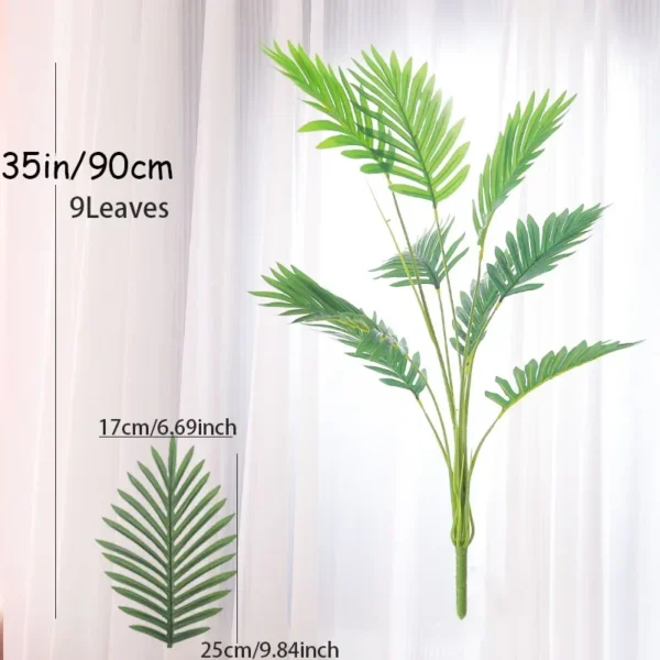 150cm Tropical Plants Large Artificial Palm Tree Fake Monstera Plastic Leaf Tall Branch For Home Garden Decor Decorative Flower - Image 9