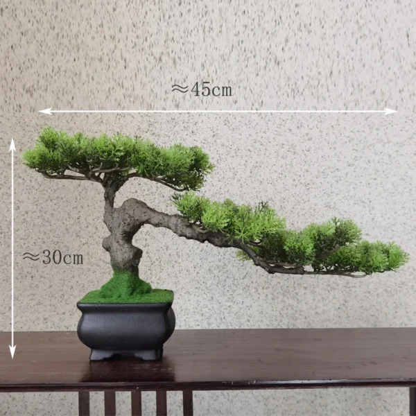 Artificial bonsai plants, small tree flower pots, fake plants, bedroom table decoration flower pots, hotel garden decoration - Image 7