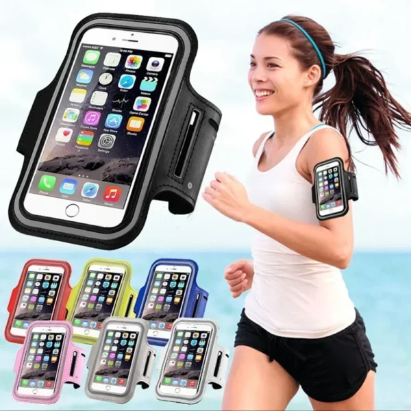 Mobile Phone Armband Outdoor Sports Smart 5.5inch phone Holder Gym Running Phone Bag Arm Band Cases for Samsung iPhone Holder - Image 2