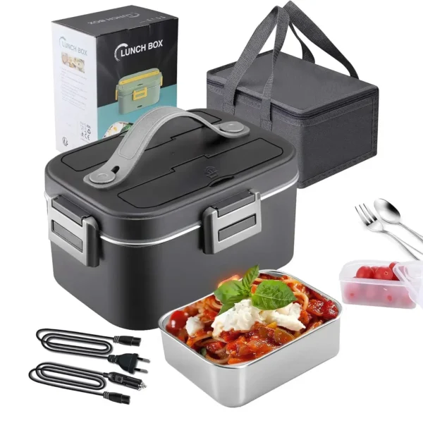 2 in 1 Portable Electric Lunch Box Electric Lunch Heating Lunch Box with Heating Function Household Appliances Food Box