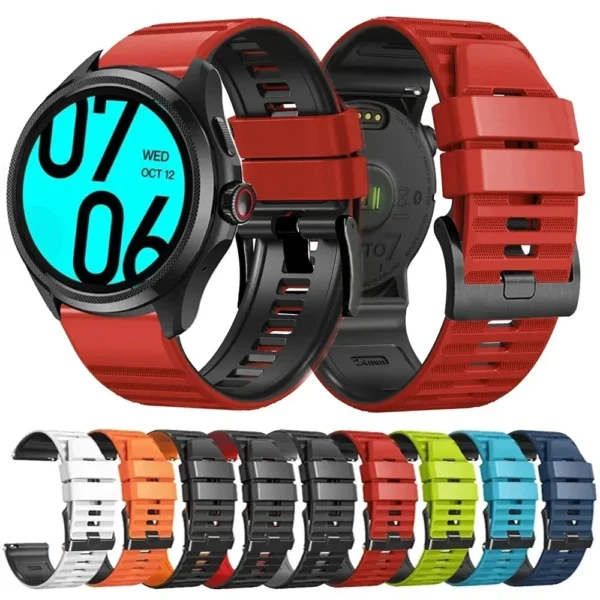 Smartwatch Band For TicWatch Pro 5 Replacement Watch Strap Silicone Bracelet Wristband Compatible For TicWatch Pro 5 Watchband - Image 2