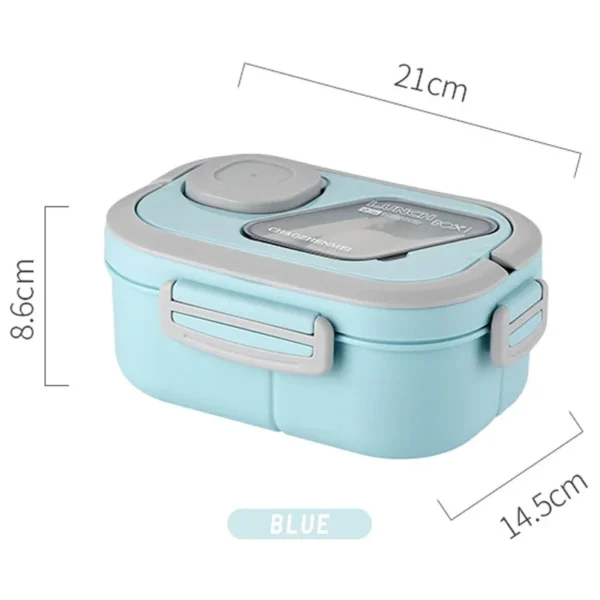 Portable Lunch Box Compartment Wheat Straw Bento Carrying Handle Box Reusable Tableware Containers Meal Snack Food Containers 라면 - Image 8