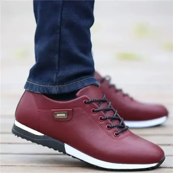 Brand Men's Casual Shoes PU Leather Business Men Shoes Warm Man Board Shoes for Men Outdoor Casual Sneakers Sapatos Masculinos - Image 2