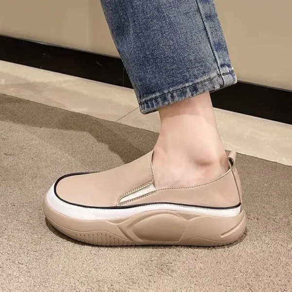 Single Shoes for Women Spring New Retro Loafers Casual Thick Soled Comfortable Soft Leather Soft Soled Mother Shoes - Image 10