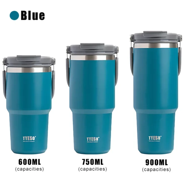 Tyeso Stainless Steel Thermos Bottle Coffee Cup Portable Insulation Cold And Hot Travel Fitness Mug Leakproof Vacuum Flask - Image 11