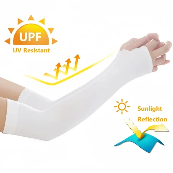 1Pairs Sports Arm Compression Sleeve Basketball Cycling Arm Warmer Summer Running UV Protection Volleyball Sunscreen Bands - Image 4