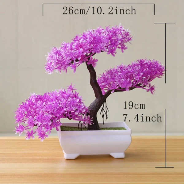 Artificial Tree Bonsai Simulation Plants Pot Plants for Garden Table Home Room Bedroom Decoration Outdoor Fake Plant Ornaments - Image 8