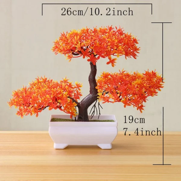 Artificial Tree Bonsai Simulation Plants Pot Plants for Garden Table Home Room Bedroom Decoration Outdoor Fake Plant Ornaments - Image 9