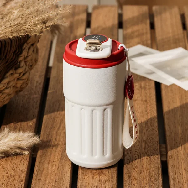 450ml Thermos Bottle Smart Display Temperature 316 Stainless Steel Vacuum Cup Office Coffee Cup Business Portable Thermal Mug - Image 9