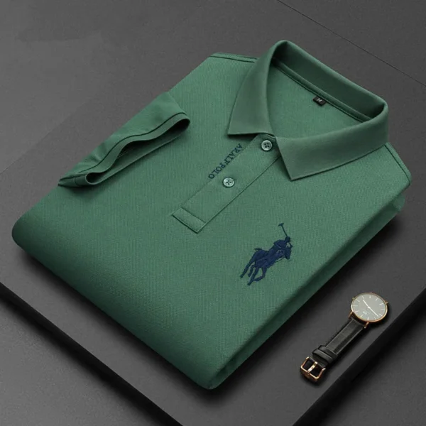 Men's Lapel POLO Shirt Summer Fashion Casual Business High Quality Comfortable Printed T-shirt Men's New POLO Shirt Clothing - Image 6