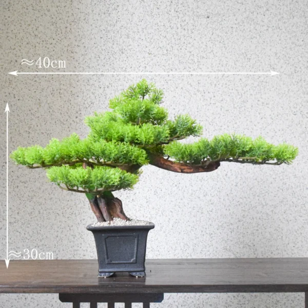 Artificial bonsai plants, small tree flower pots, fake plants, bedroom table decoration flower pots, hotel garden decoration - Image 5