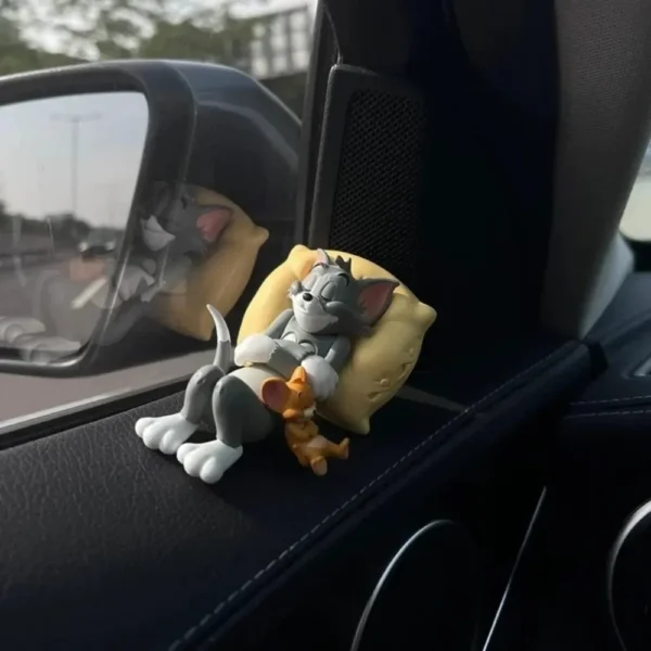 Home Decoration Cartoon, Tom, Cat, Jerry, Mouse Decoration, Cute, Toy Characters, Desktop Decoration, Car - Image 3