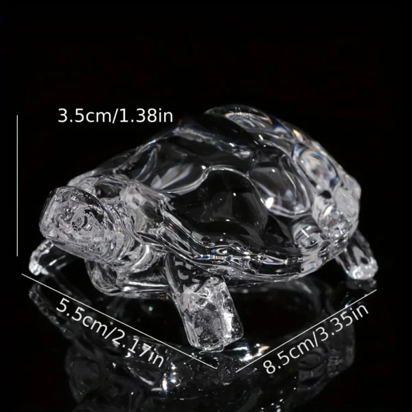 Miniature Tortoise Statue Chinese Lucky Feng Shui Ornament for Home Office Desk Decoration Crystal Turtle Figurine Home Decor - Image 5