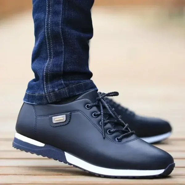 Brand Men's Casual Shoes PU Leather Business Men Shoes Warm Man Board Shoes for Men Outdoor Casual Sneakers Sapatos Masculinos