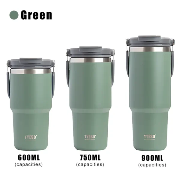 Tyeso Stainless Steel Thermos Bottle Coffee Cup Portable Insulation Cold And Hot Travel Fitness Mug Leakproof Vacuum Flask - Image 7