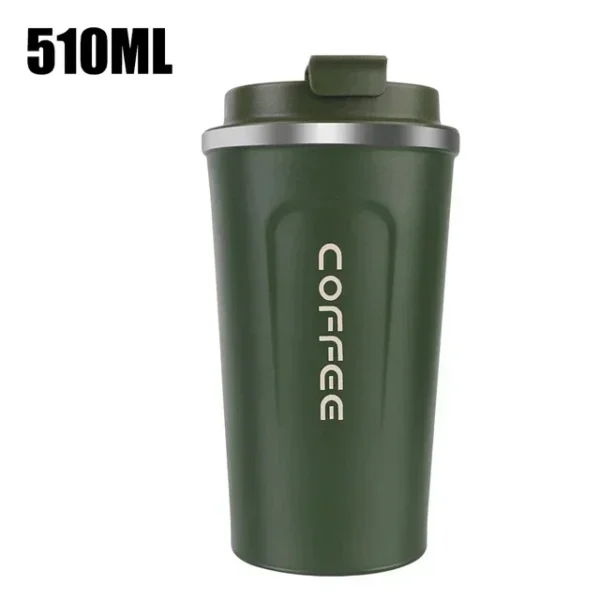 Thermo Cafe Car Thermos Mug for Tea Water Coffee Leak_Proof Travel Thermo Cup Coffee Mug 380/510ML Double Stainless SteelThermo - Image 9