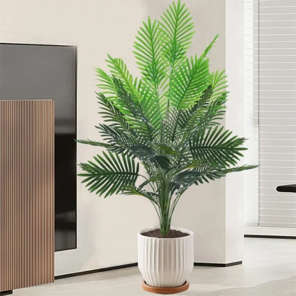 150cm Tropical Plants Large Artificial Palm Tree Fake Monstera Plastic Leaf Tall Branch For Home Garden Decor Decorative Flower - Image 2