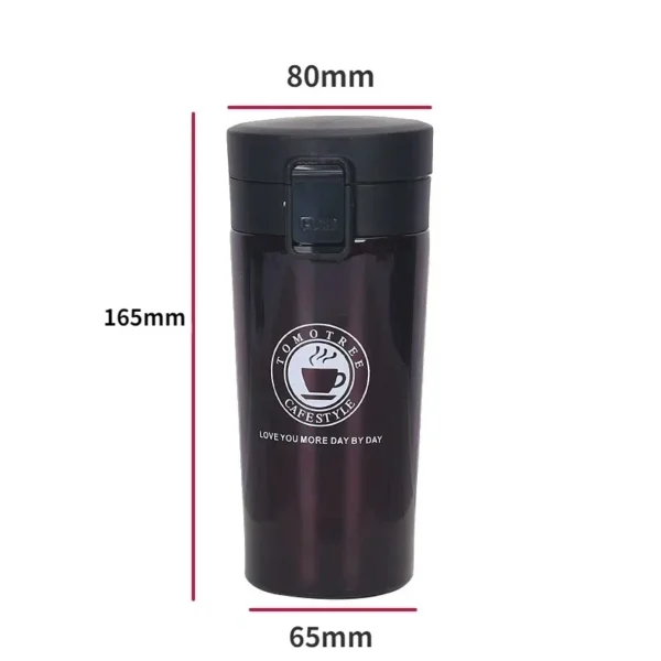 500ml Thermal Mug Double Wall 304 Stainless Steel Coffee Cup Vacuum Flask Thermos Water Bottle Tea Coffee Leak-proof Thermos Mug - Image 2