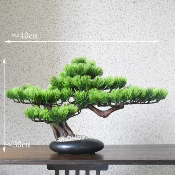 Artificial bonsai plants, small tree flower pots, fake plants, bedroom table decoration flower pots, hotel garden decoration - Image 4