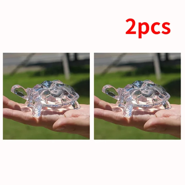 Miniature Tortoise Statue Chinese Lucky Feng Shui Ornament for Home Office Desk Decoration Crystal Turtle Figurine Home Decor - Image 7