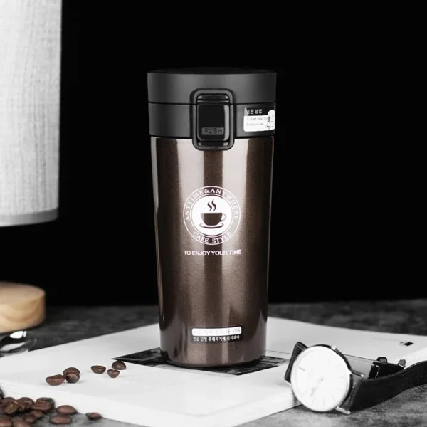 500ml Thermal Mug Double Wall 304 Stainless Steel Coffee Cup Vacuum Flask Thermos Water Bottle Tea Coffee Leak-proof Thermos Mug - Image 7