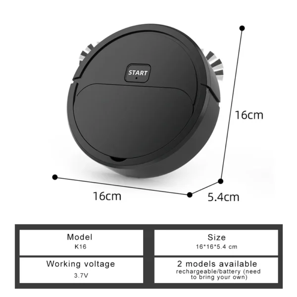 High quality robotic vacuum cleaner with integrated home sweeping, mopping, cleaning, USB charging, vacuum cleaner - Image 5