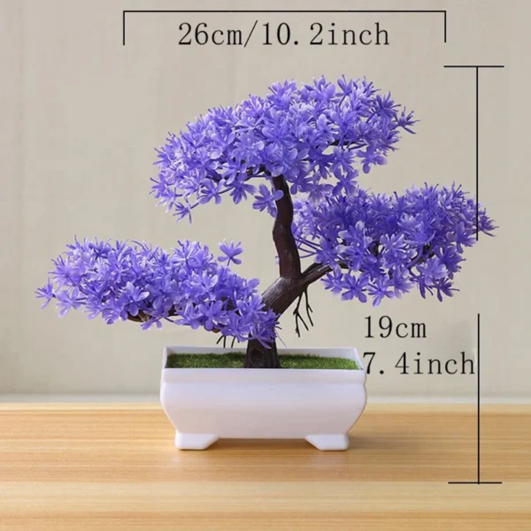 Artificial Tree Bonsai Simulation Plants Pot Plants for Garden Table Home Room Bedroom Decoration Outdoor Fake Plant Ornaments - Image 3