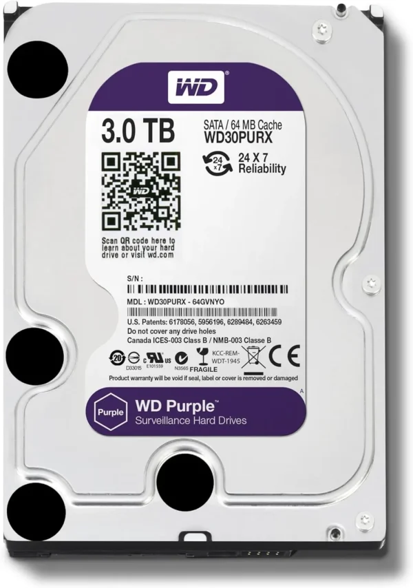 WD Purple 4TB 3TB 2T Surveillance HDD 64M Cache SATAIII 6.0Gb/s 3.5" Western Digital Internal Hard Drive 1T 500G 6TB HD Harddisk - Image 2