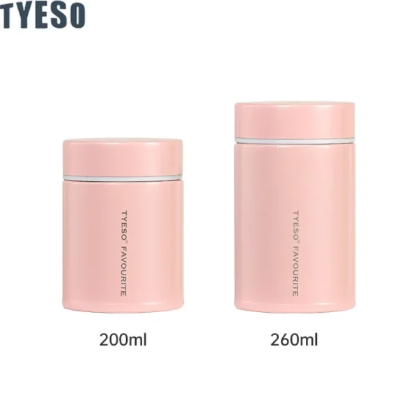 Tyeso 200/260ML Portable Insulation Cup White Fungus Stainless Steel Thermal Water Bottle Mini Pocket Insulated Lunch Box Gift - Image 7