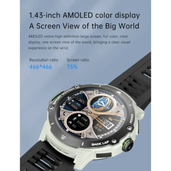 NEW 128GB Smart Watch 4G Network SIM Card 1.43''AMOLED 200W Camera with GPS Wifi Google Play Dynamic Dial Android Smartwatch Men - Image 4