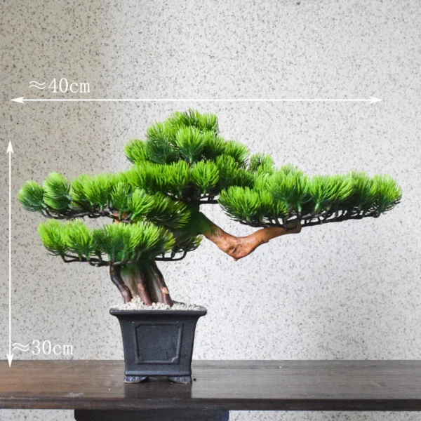 Artificial bonsai plants, small tree flower pots, fake plants, bedroom table decoration flower pots, hotel garden decoration - Image 6