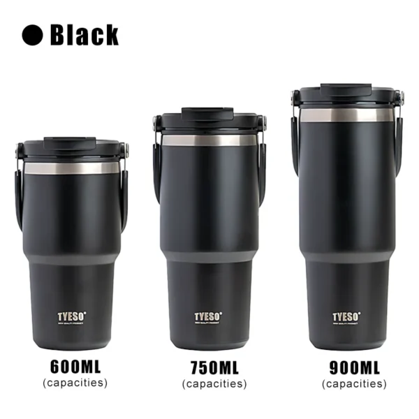 Tyeso Stainless Steel Thermos Bottle Coffee Cup Portable Insulation Cold And Hot Travel Fitness Mug Leakproof Vacuum Flask - Image 10