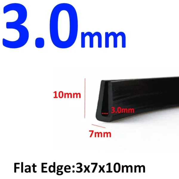 1/2/3/4/5 Meters Black Rubber Edge Strip U Section Anti Oil Seal Edge Shield Encloser - Image 8