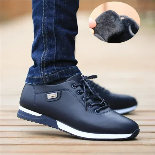 Brand Men's Casual Shoes PU Leather Business Men Shoes Warm Man Board Shoes for Men Outdoor Casual Sneakers Sapatos Masculinos - Image 4