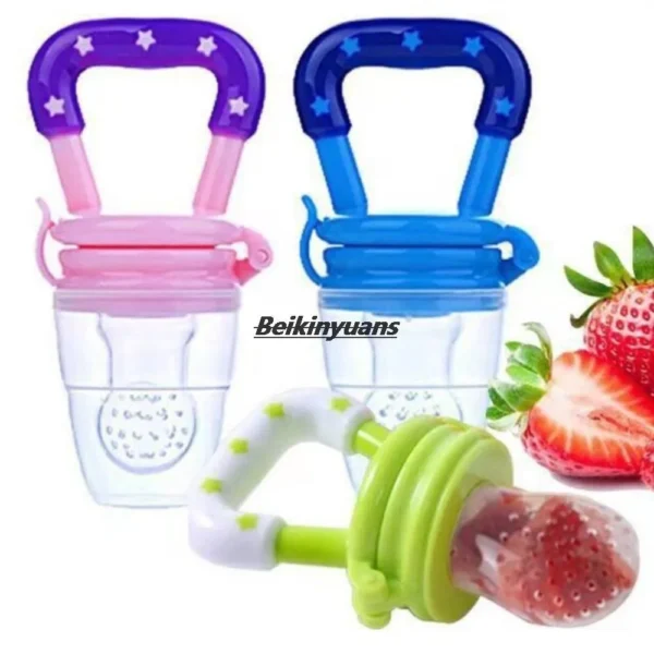 baby feeder bottle fruit and vegetable enjoyed pacifier fruit consisting silicone bit mesh bag newborn bottle nipple