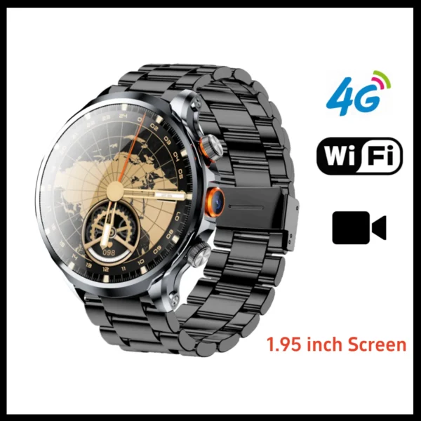 GS18 Android Smart Watch 1.95inch Big Screen 8GB RAM 128GB ROM 4G Network Smartwatch Men Google Play WIFI GPS Sim Card 2024