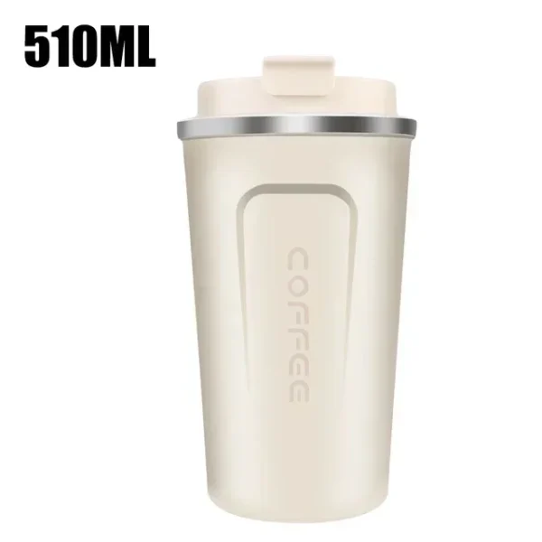 Thermo Cafe Car Thermos Mug for Tea Water Coffee Leak_Proof Travel Thermo Cup Coffee Mug 380/510ML Double Stainless SteelThermo - Image 8