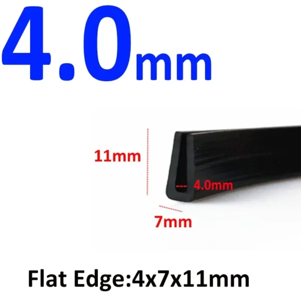 1/2/3/4/5 Meters Black Rubber Edge Strip U Section Anti Oil Seal Edge Shield Encloser - Image 7