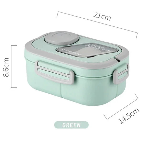 Portable Lunch Box Compartment Wheat Straw Bento Carrying Handle Box Reusable Tableware Containers Meal Snack Food Containers 라면 - Image 7