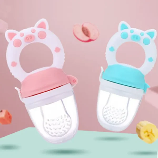 Baby Food Feeding Spoon Juice Extractor Pacifier cup Molars Baby feeding bottle Silicone Gum Fruit Vegetable Bite Eat Auxiliary - Image 2