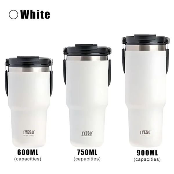 Tyeso Stainless Steel Thermos Bottle Coffee Cup Portable Insulation Cold And Hot Travel Fitness Mug Leakproof Vacuum Flask - Image 12