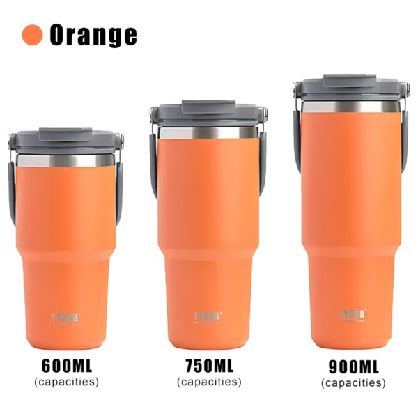 Tyeso Stainless Steel Thermos Bottle Coffee Cup Portable Insulation Cold And Hot Travel Fitness Mug Leakproof Vacuum Flask - Image 9