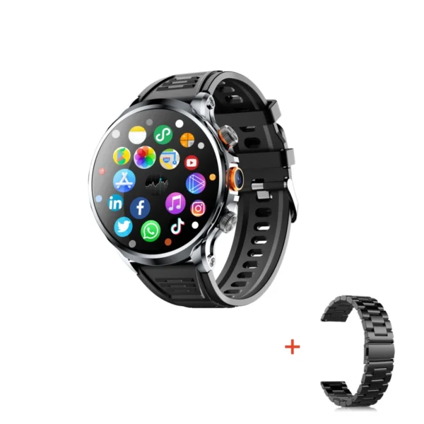 GS18 Android Smart Watch 1.95inch Big Screen 8GB RAM 128GB ROM 4G Network Smartwatch Men Google Play WIFI GPS Sim Card 2024 - Image 7