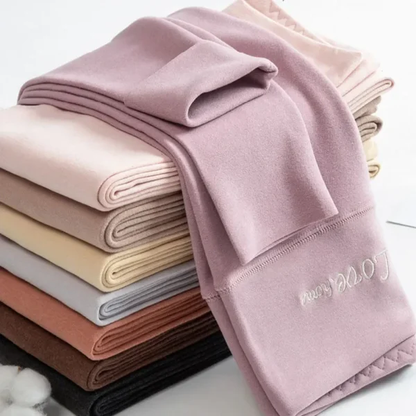 Autumn Winter Women Underwear Thermal Pants Cashmere High Waist Trousers For Women Casual Cashmere Pajama Pants